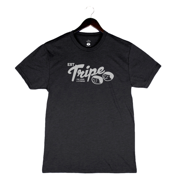 Chris Cosentino - Unisex Crewneck Shirt - Eat Tripe - Charcoal Black