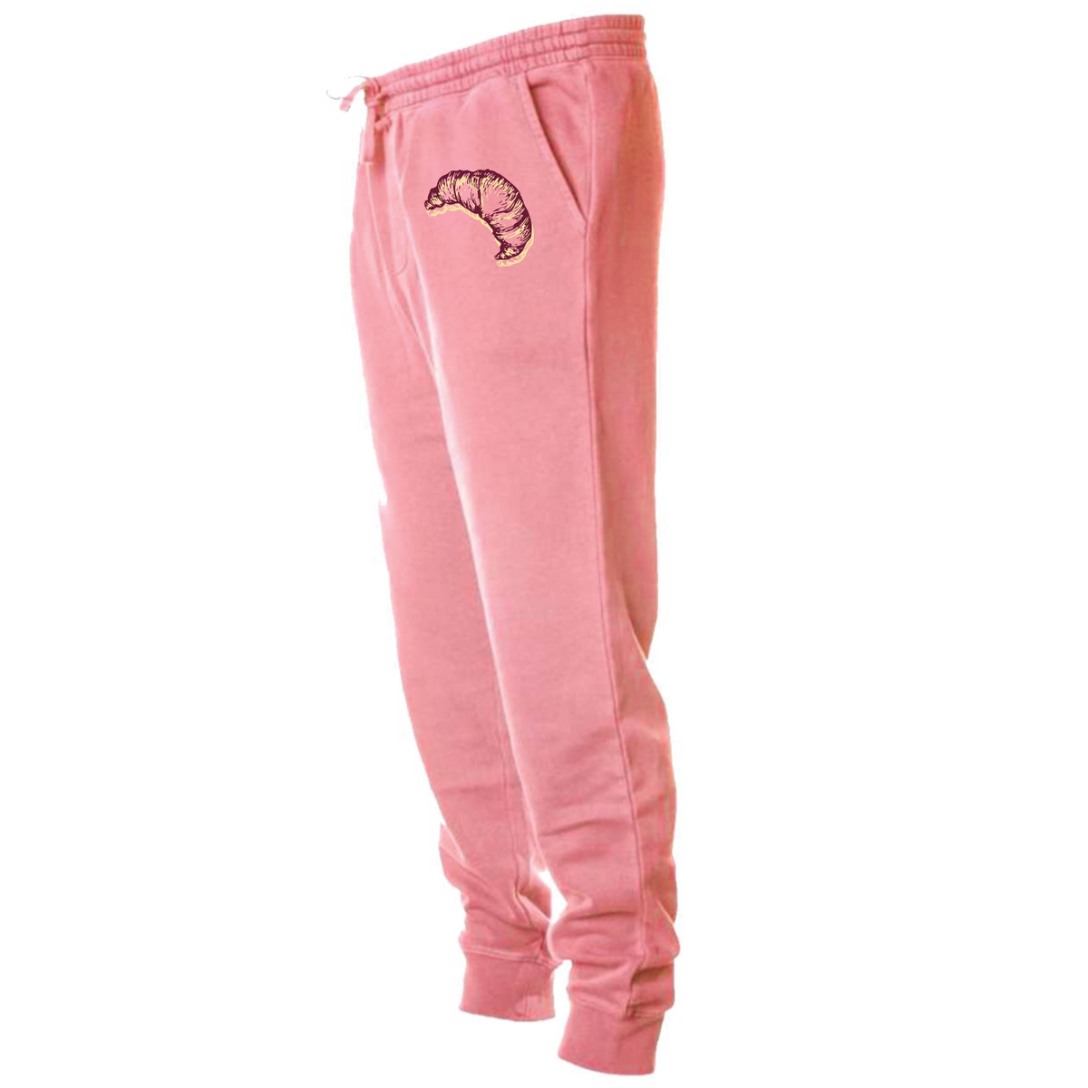 Croissant - Unisex Pigment Dyed Sweatpants - Pigment Pink – Flavour Gallery