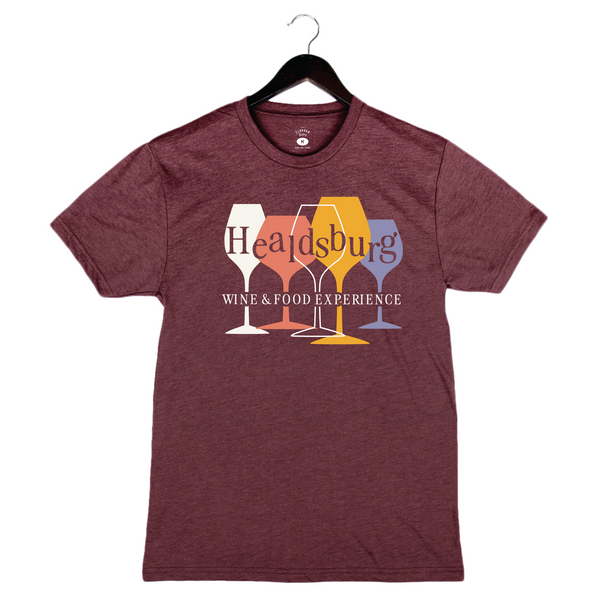 HWFE 2024 - Unisex Crewneck Shirt - Glasses - Maroon