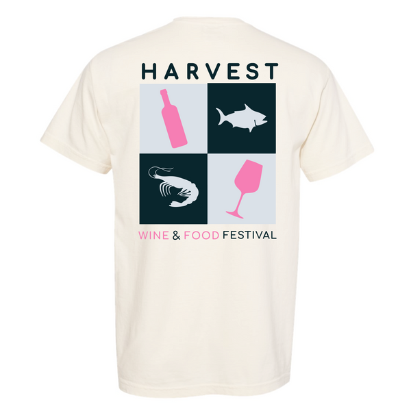 Harvest WFF '24 - Unisex Crewneck Shirt - Cubes - Ivory