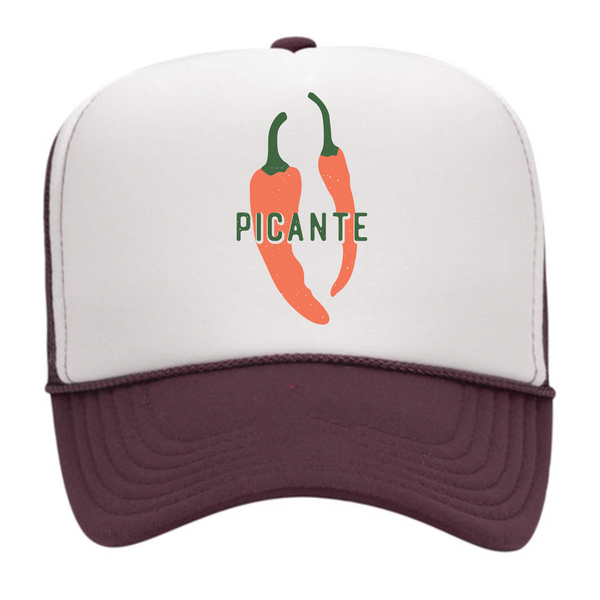 Picante - Foam Trucker Cap - Maroon / White