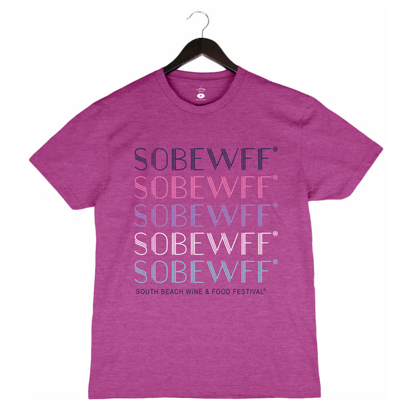 SOBEWFF 2025 - Unisex Crewneck Shirt - Rainbow - Magenta