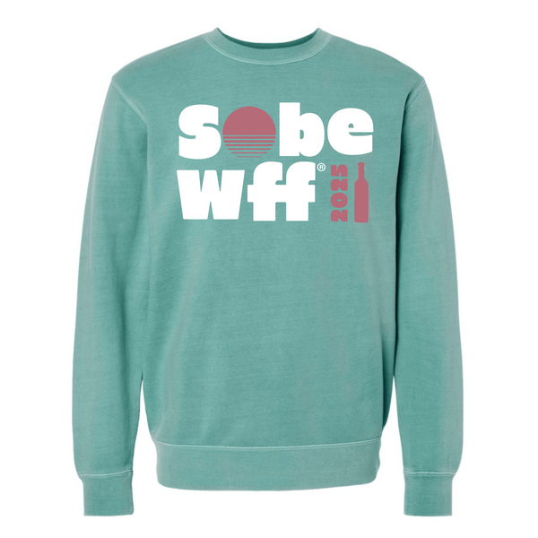 SOBEWFF 2025 - Unisex Crewneck Sweatshirt - Sun - Pigment Mint