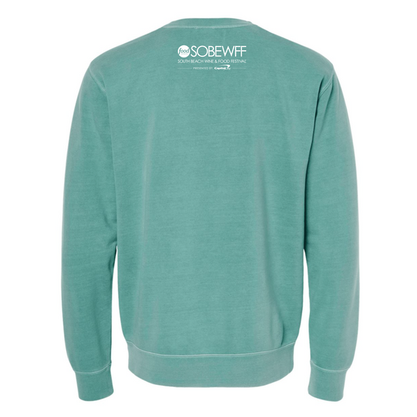 SOBEWFF 2025 - Unisex Crewneck Sweatshirt - Sun - Pigment Mint