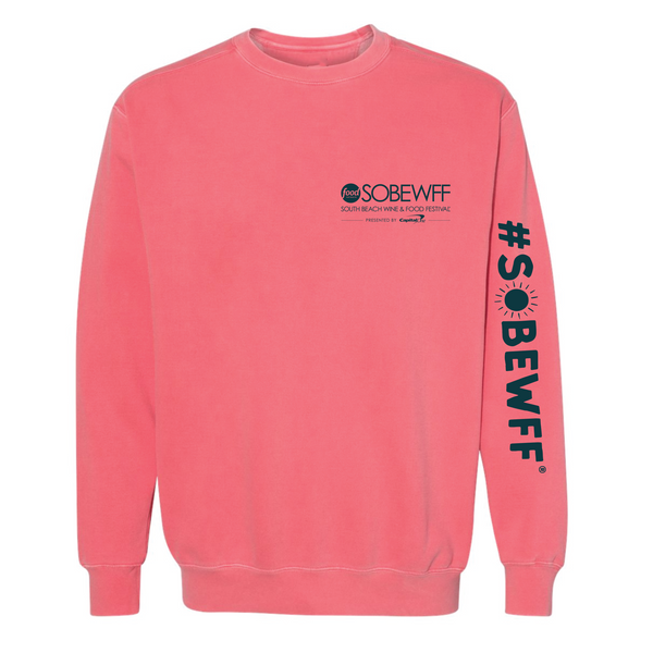 SOBEWFF 2025 - Unisex Crewneck Sweatshirt - Waves - Watermelon