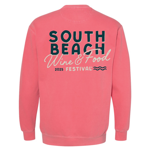 SOBEWFF 2025 - Unisex Crewneck Sweatshirt - Waves - Watermelon