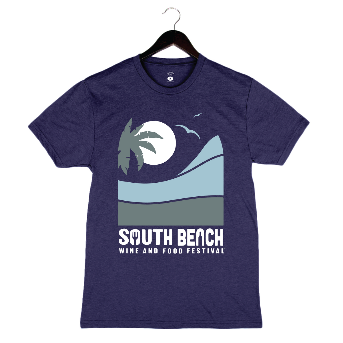 SOBEWFF 2024 - Waves - Unisex Crewneck Shirt - Navy – Flavour Gallery