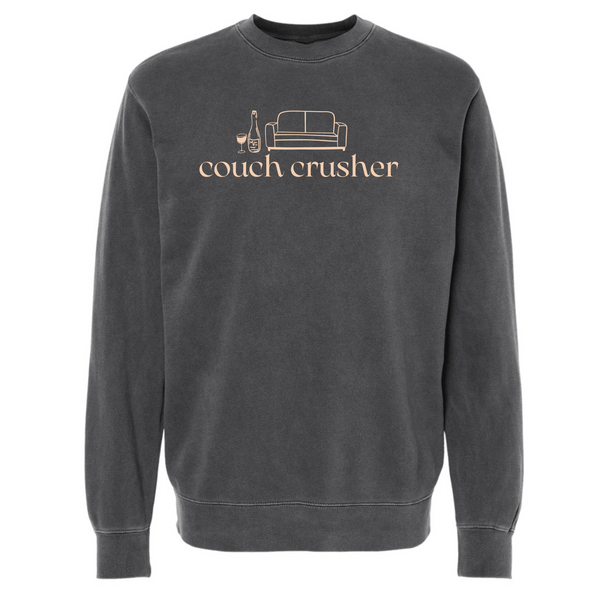 @SamanthaSommelier - Unisex Crewneck Sweatshirt - Couch Crusher - Pigment Black