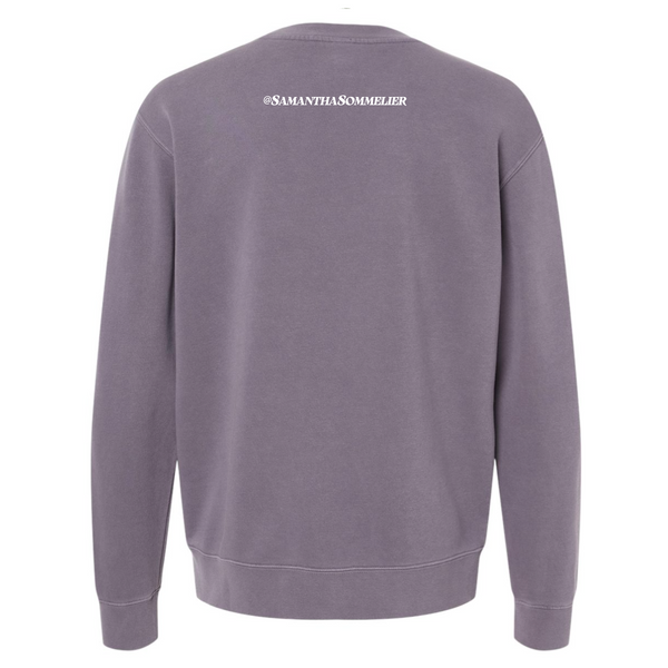 @SamanthaSommelier - Unisex Crewneck Sweatshirt - Couch Crusher - Purple