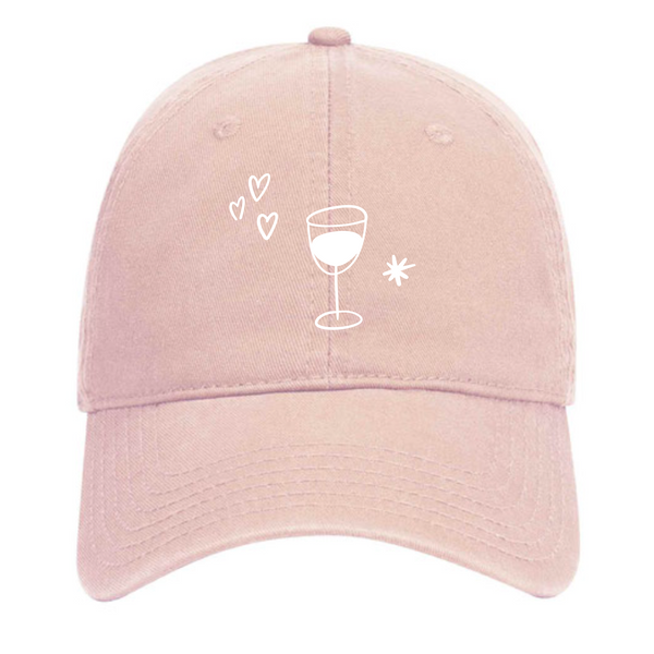 @SamanthaSommelier - Dad Hat - Wine Glass - Pink