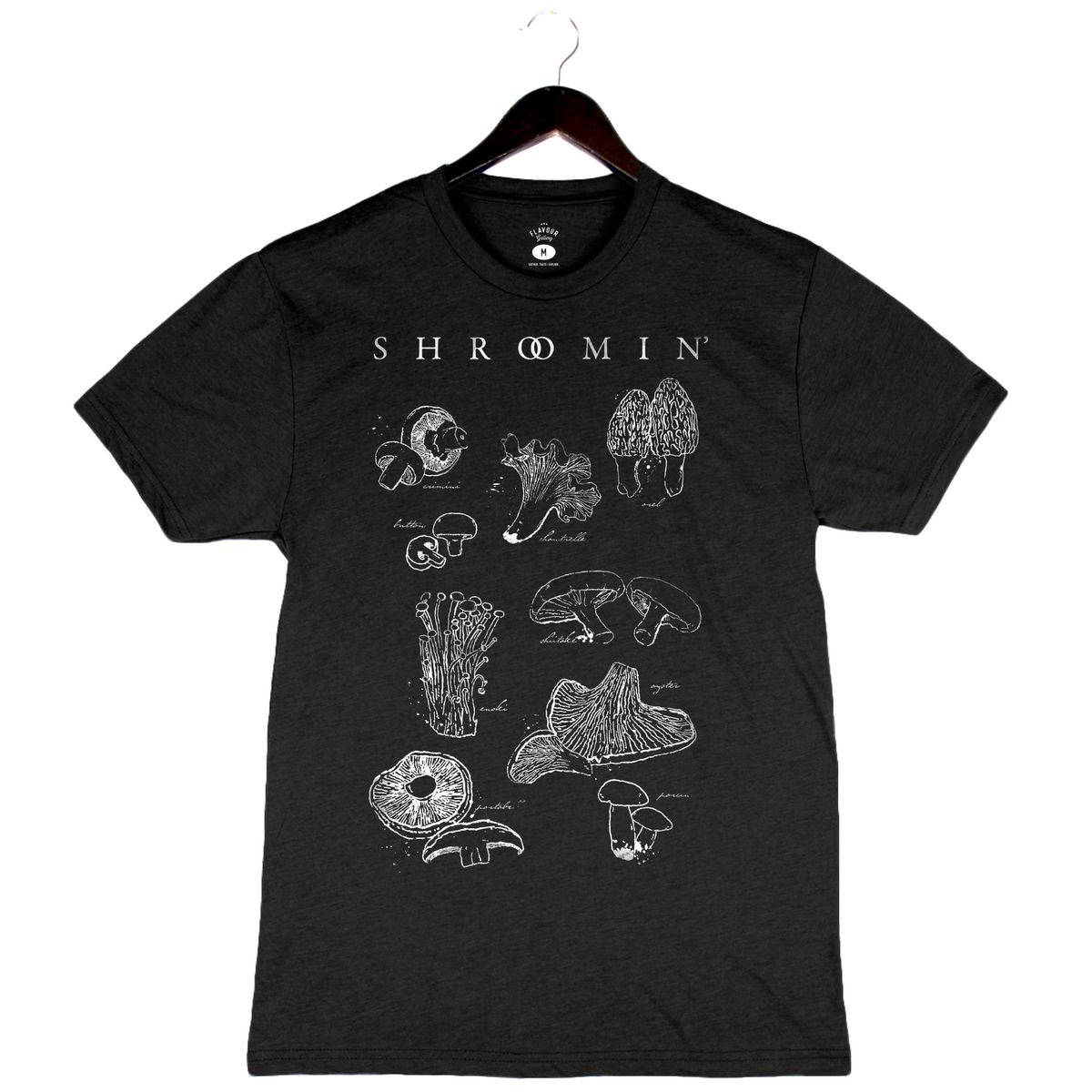 Shroomin' - Unisex Crewneck Shirt - Black – Flavour Gallery