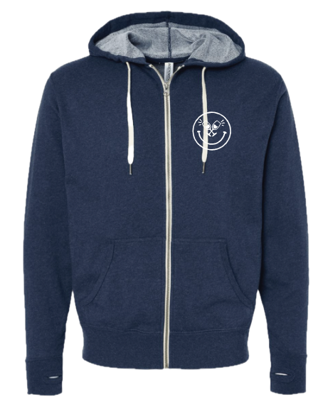 Harvest WFF '23 - Unisex Zip Up Hoodie - HWFF - Navy