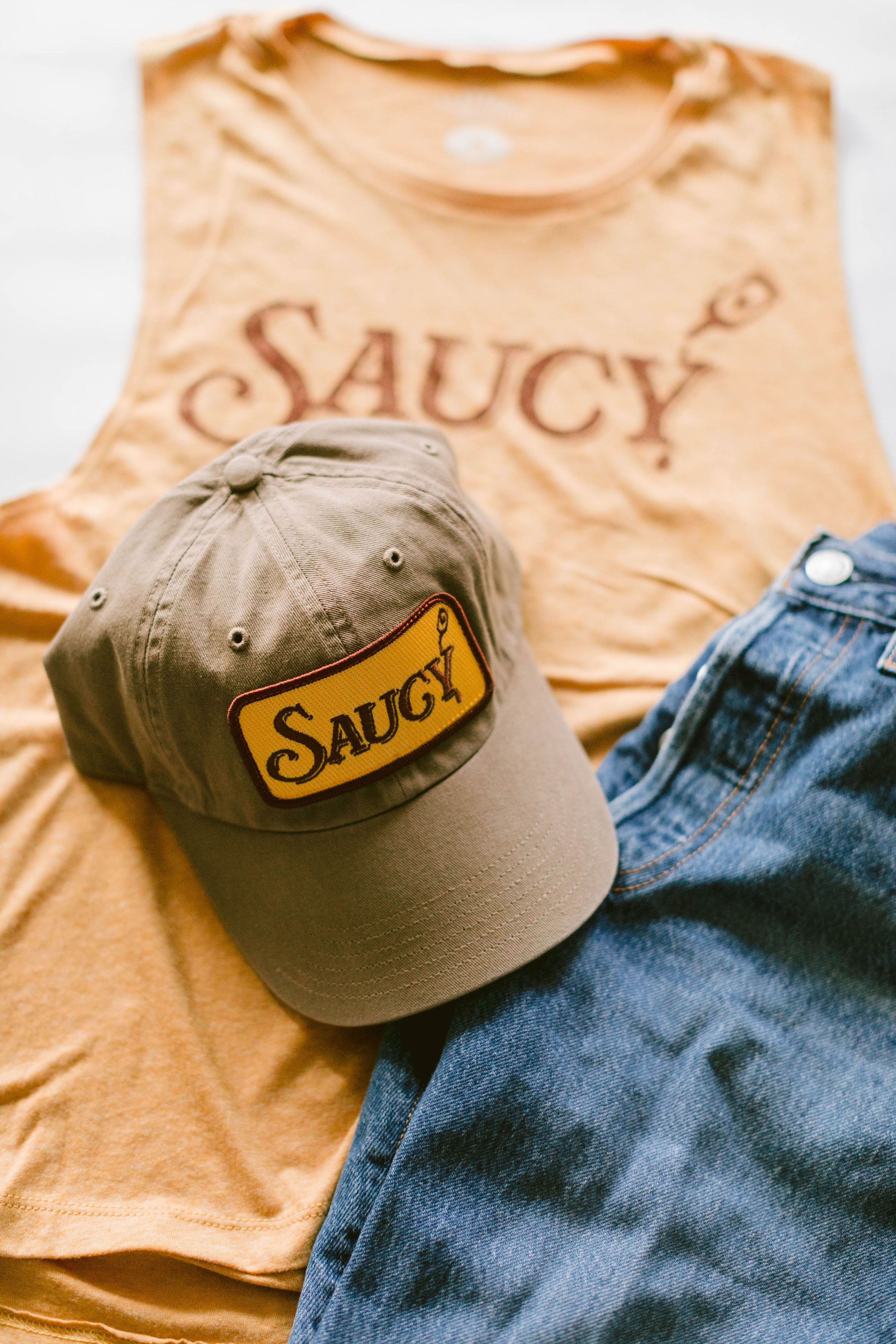Saucy - Dad Hat - Driftwood – Flavour Gallery